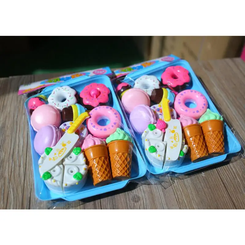 13Pcs/Set Kids Girls Simulate Dessert Kitchen Play House Puzzle Toys Set