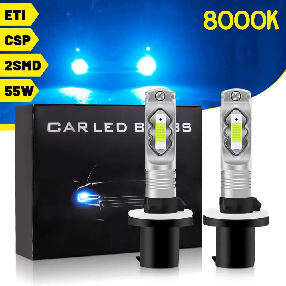 

2x Car LED Headlight H7/H11/H8 55W High Lumen Headlight CSP Front Fog Lamps Super Bright Ultra High Performance Headlight Bulb