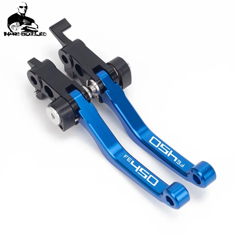 FE450 BLUE Аксессуары для грязного велосипеда CNC алюминиевые тормоза рычаги сцепления для Husqvarna FE450 FE501 FE 450 501 модификация мотоцикла - Цвет: FE450 BLUE