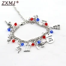 ZXMJ Аладдин браслеты и браслеты письмо совершенно мир желаний собака тег Шарм животные птица замок мечта жизнь браслет ювелирные изделия Gif