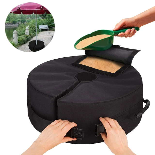 Homokzsákok Állvány Alap Napernyő Súlytáska Esernyő Időjárásálló Nagyteljesítményű Kültéri Terasz Tengerparti Tartozékok - Image 3