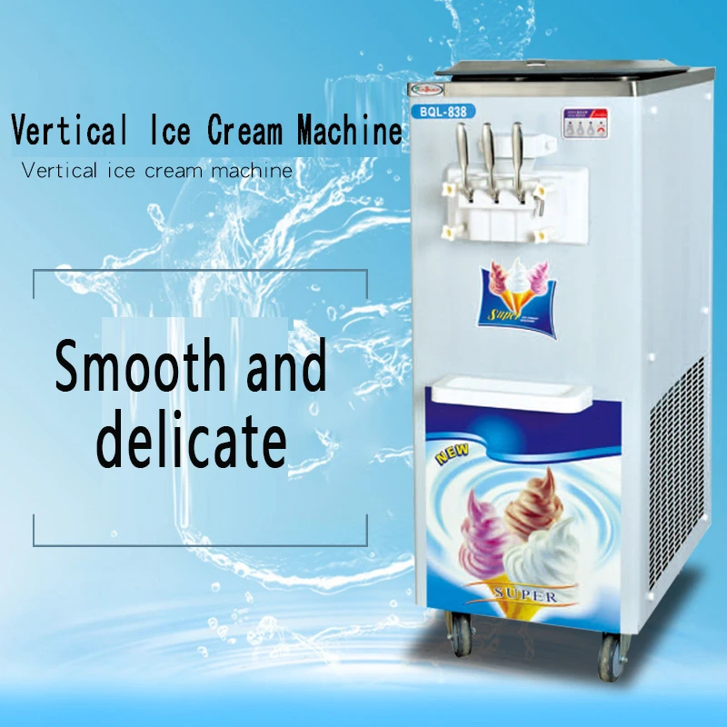 

22L/H Vertical Equipment Ice Cream Machine Commercial Cone Machine Soft Ice Cream Machine Three Color Ice Cream Machine Soft