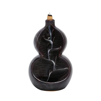 

Chinese Modern Incense Burner Ceramic Vintage Incense Burner Waterfall Backflow Smoke Diffuser Wax Burners Zen Decor AE50XL