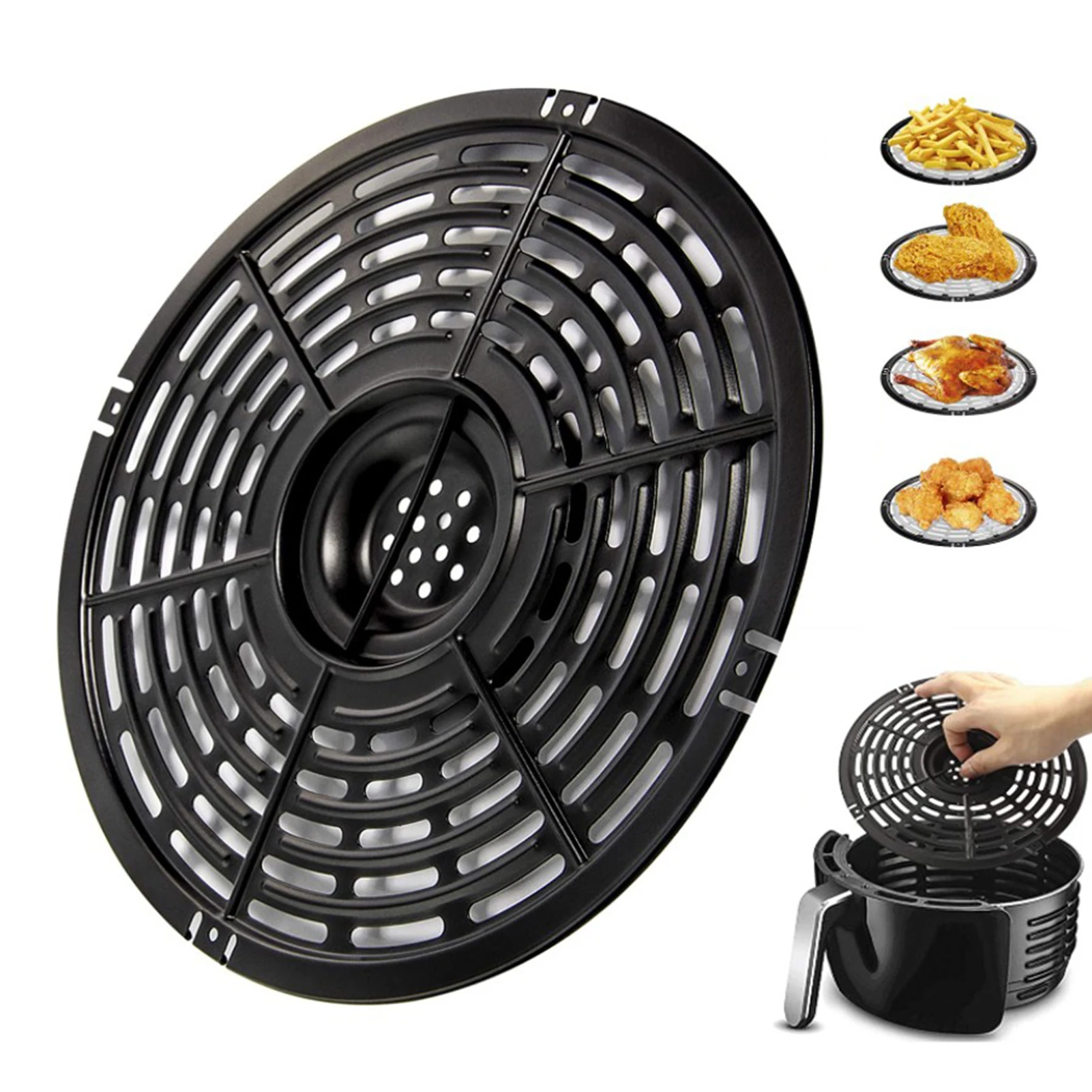 Air Fryer Replacement Grill Cooking Pan Rack Mat Nonstick Crisper