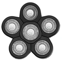 Men's Electric Shaver Heads Electric Razor Blade Replacement Head 6 Blades Head Shaver Replacement Bald 2