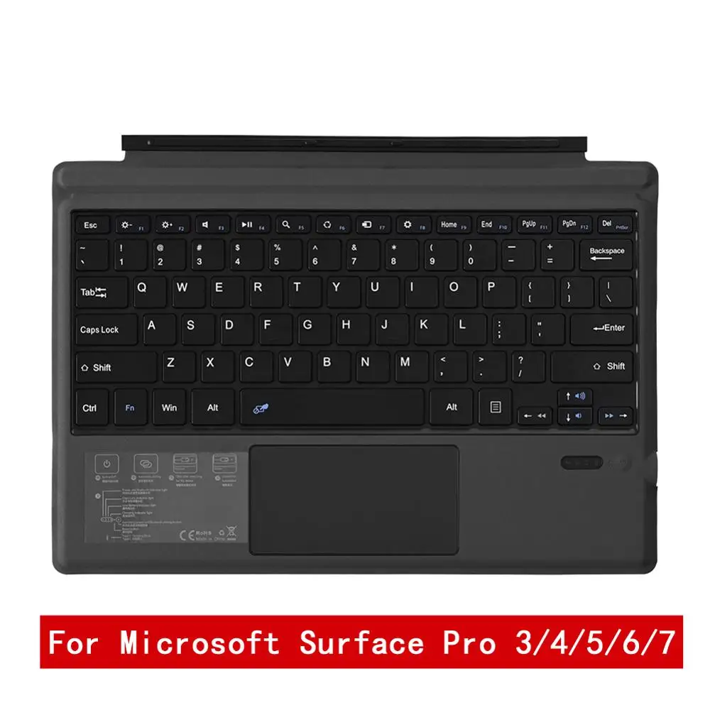 Клавиатура для Microsoft Surface Pro 3/4/5/6/7 беспроводная клавиатура планшета с Bluetooth 3 0 ПК