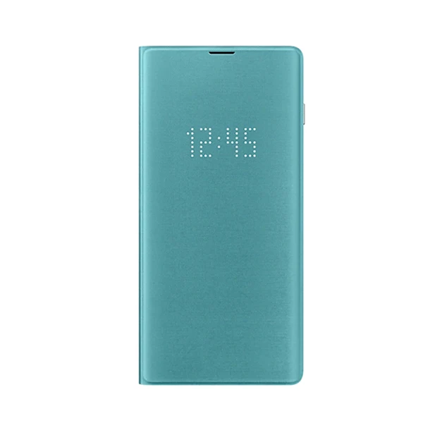 Samsung светодиодный Обложка Smart Cover чехол для телефона для samsung Galaxy S10 SM-G9730 S10X SM-G9700 S10 E S10E S10Plus G9750 - Цвет: Green