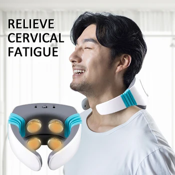 

Electric Neck Massager Heating Pain Relief Tool Wireless Deep Tissue Body Massage Health Care Relaxation Device