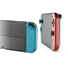 

Switch OLED host transparent crystal shell OLED host + left and right handle transparent protective hard shell suit