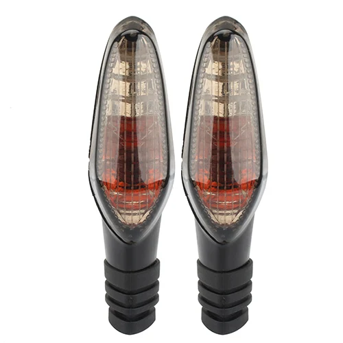 Black Rear Dark Smoke Motorcycle Front Rear Turn Signal Amber Indicators Bulb For Ducati Monster 695 696 796 821 1100/S/EVO 1200 12V 10W - Цвет: Black Rear