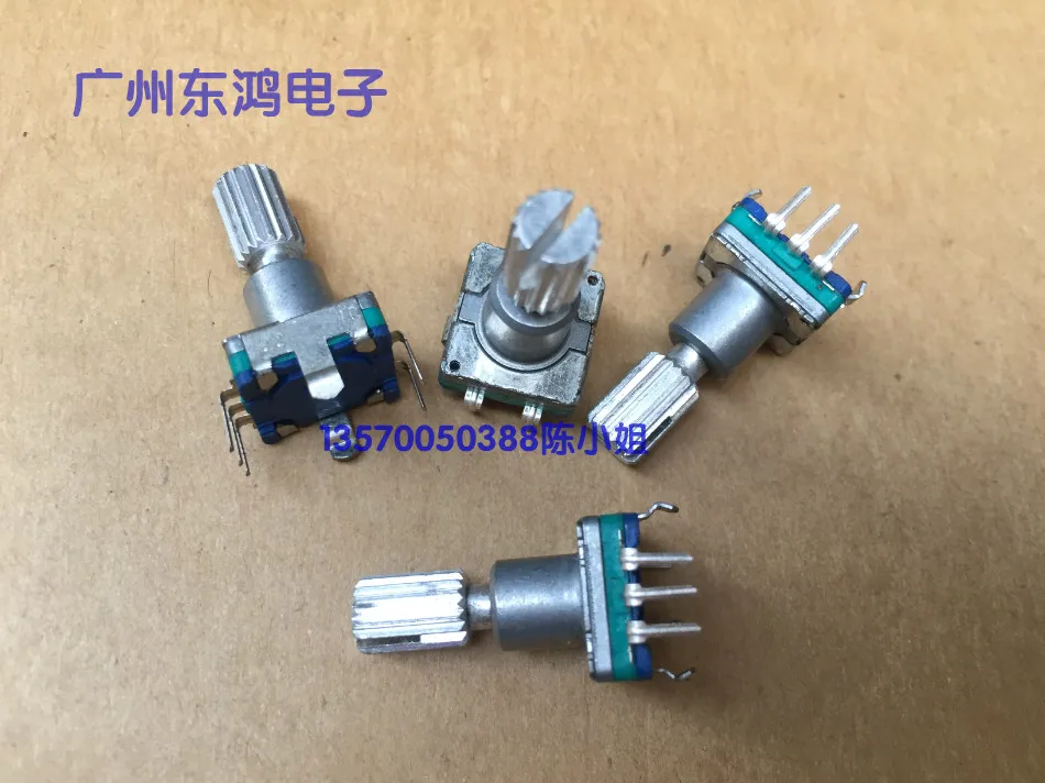 

2PCS/LOT ALPS Alps EC11 encoder with switch 30, positioning number 15, pulse spot, saw tooth shaft length 18MM