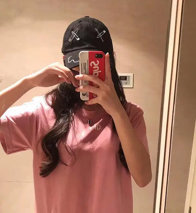 Новинка 19SS Off-White OW вишневые модели унисекс для влюбленных пар хлопковая модная футболка с короткими рукавами и круглым вырезом