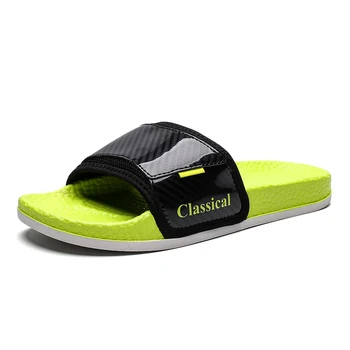 

Men's open-toe slippers, flip-flops, patent-leather slippers, glossy slippers, brightly-colored slippers, men's slippers, slippe