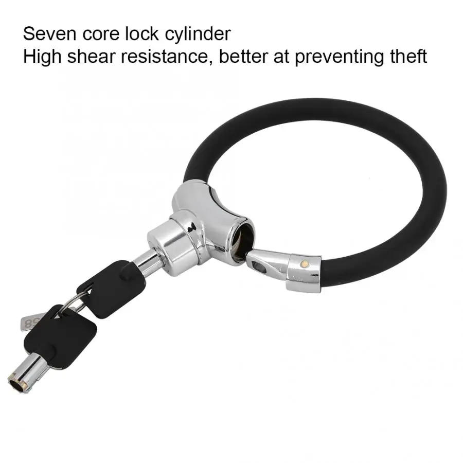 Велосипедный замок, Противоугонный велосипедный звонок из цинкового сплава, портативный мини-замок для безопасности, кабель, цепной замок для наружного MTB дорожного велосипеда, аксессуары