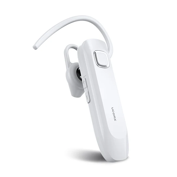UCOMX U2, автомобильная, бизнес, Bluetooth гарнитура, беспроводные наушники с микрофоном, громкая связь, наушник для вождения, спорт, супер долгий режим ожидания, vs U32K - Цвет: White