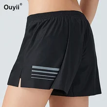 Свободные женские шорты для фитнеса, йоги, спорта, спортзала, бега, спортивные короткие леггинсы, эластичные тонкие дышащие быстросохнущие шорты для тренировок