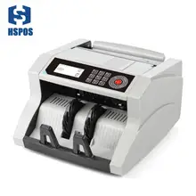 Pantalla LCD multimoneda para escritorio, contador de billetes de banco automático con Detector UV MG, HS-148