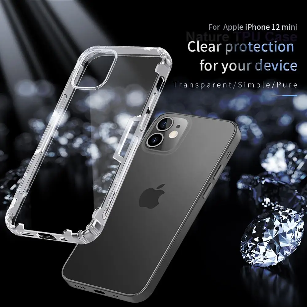 10 шт. оптовая продажа Ультратонкий Прозрачный чехол NILLKIN из ТПУ для iPhone 12 Mini