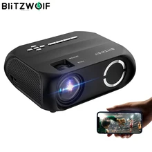 BlitzWolf BW-VP11 LCD LED HD Proyector 1280x720P 200ANSI Home CinemaTeater Outdoor Movie proyectores portátiles Wireless Streaming Mini proyector de vídeo admiten pantalla de proyección de 50-170 pulgadas
