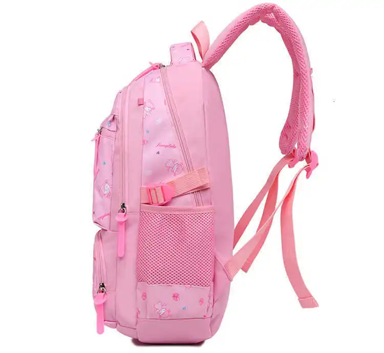 Primary Orthopedic School Bag For Children Kid Fashion Canvas Student Printing 3 Pcs Cartoon Lovely Backpack Capacity Bag