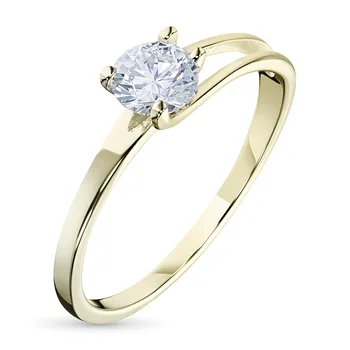 

Yellow gold ring with a diamond e0301kts07080100
