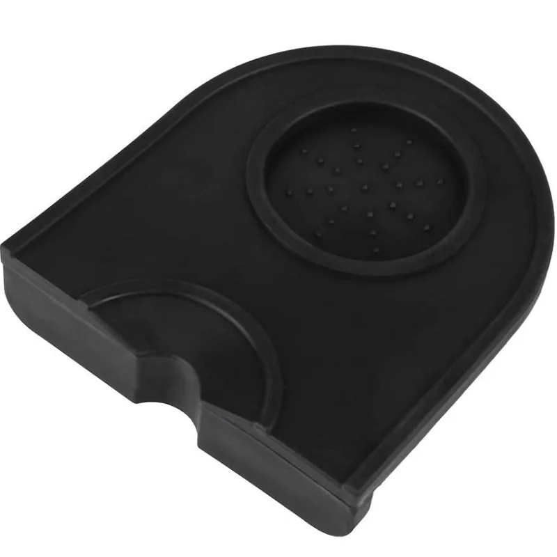Black Silicone Rubber Pad Manual Espresso Coffee Tamper Mat Holder Kitchen Accessories | Дом и сад