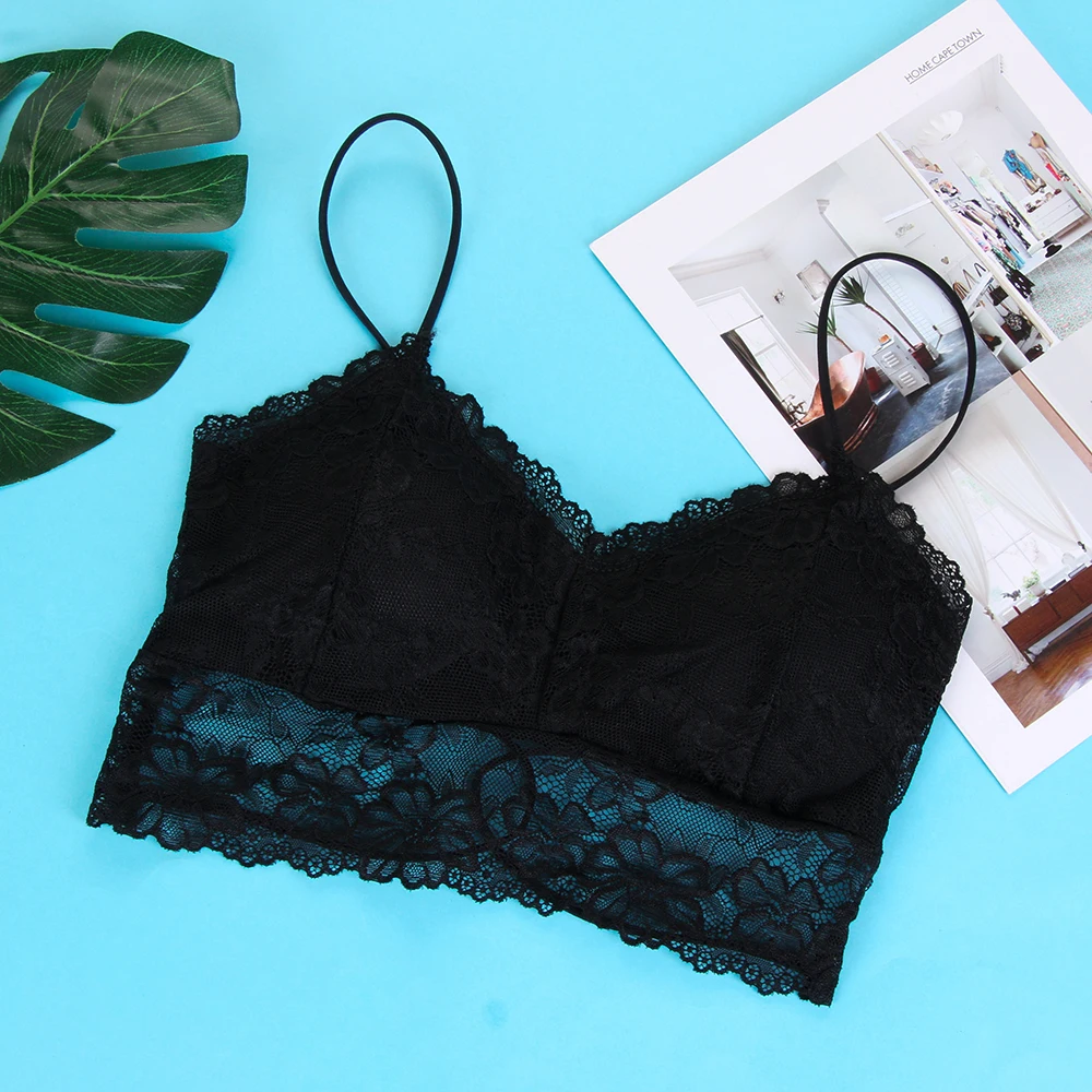 

1PC Sexy Floral Sheer Lace Bra Fashion Women Seamless Unpadded Underwear Mesh Lined Bustier Push Up Ladies Intimates