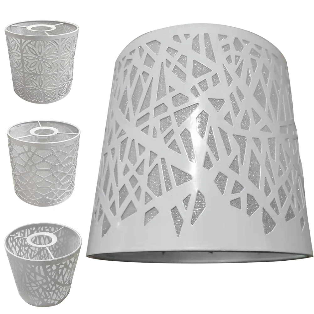 Holder Lampshade Accessories Guard Modern Cafe Iron Decorative Hotel Home Restaurant White Ceiling Pendant Light Lamp Cover
