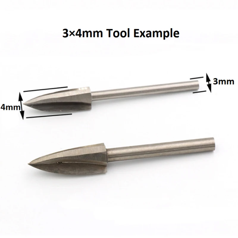 

5pcs Woodworking Milling Carving Rotary Burr Router Bits Files Wood Cutter Tool