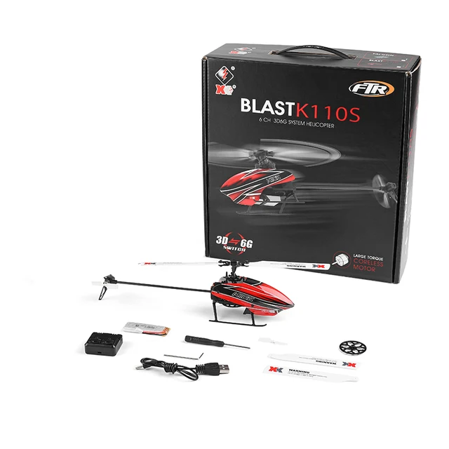 WLtoys K130 K110S 6CH 3D/6G System K130 2.4G 6CH Brushless 3D6G System Flybarless RC Helicopter for FUTABA S-FHSS