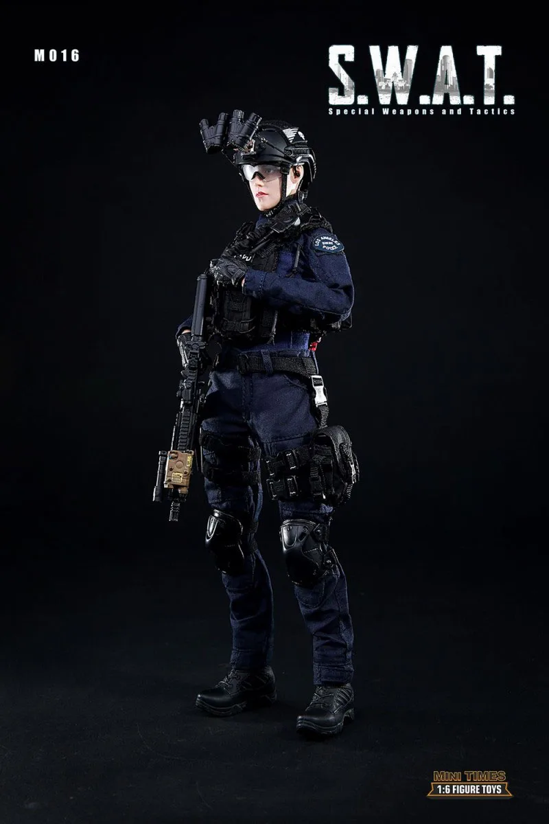 1/6 масштаб Коллекционная полный набор женский Solider Mini Times игрушки SWAT M016 фигурка модель для фанатов праздничные подарки