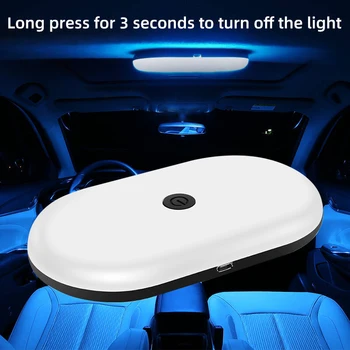 Lampada da lettura per interni a LED per Auto lampada a cupola per tetto per Auto ricaricabile USB ricarica Touch luci per bagagliaio notturno accessori Auto universali