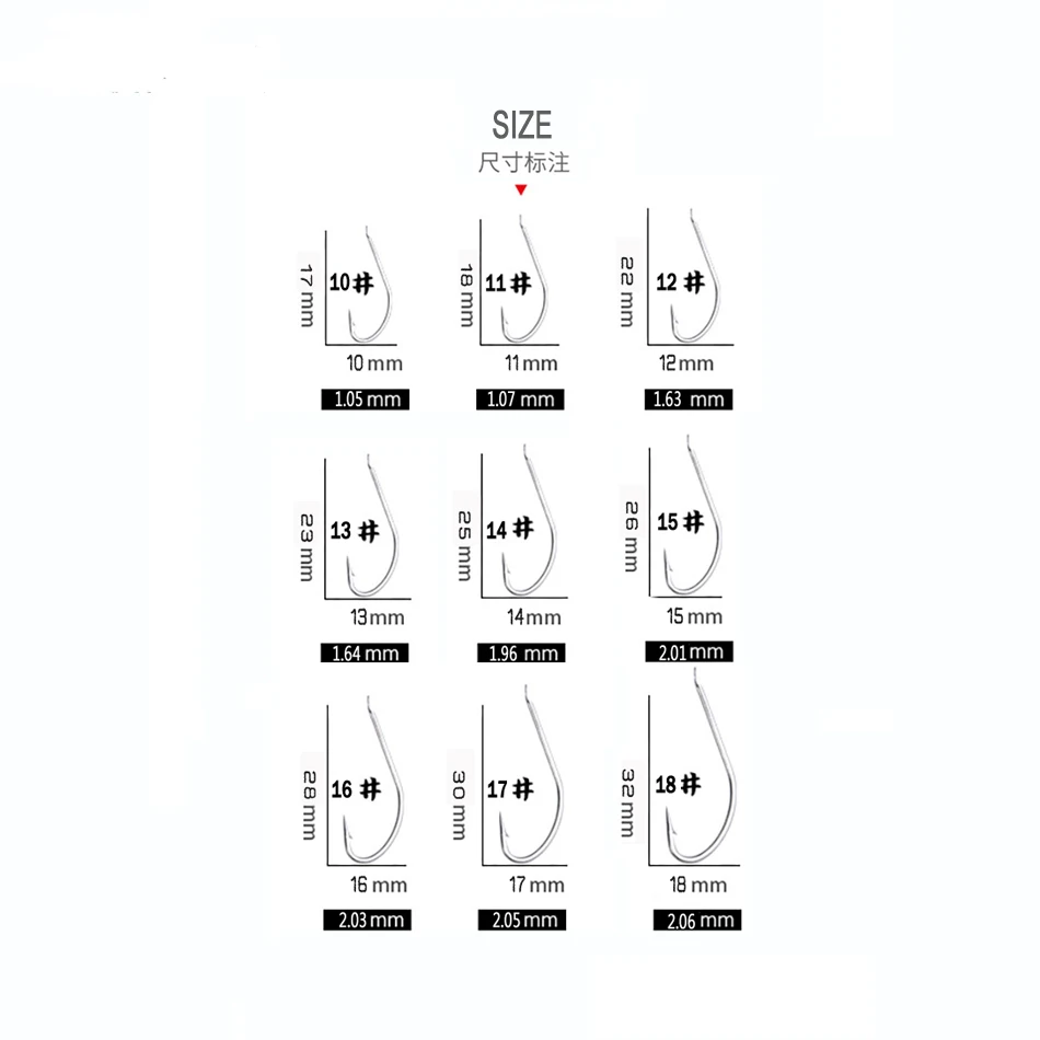 10 шт. рыболовный крючок Size10#11#12#13#14#15#16#17# металлический крючок для поджига с полиэтиленовой леской, разъемное кольцо, ложка для отжима в соленой воде