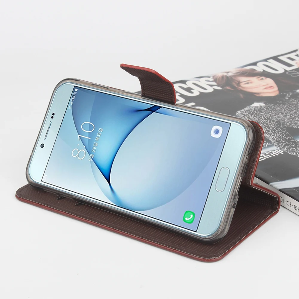 Для samsung Galaxy A8 Чехол Флип Эйфелева башня узор Роскошный кожаный бумажник телефон сумка чехол для samsung A8 A3 A5