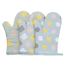 1 шт. милые Нескользящие милые хлопковые скандинавские модные кухонные прихватки для выпечки для барбекю Beaters духовка рукавицы