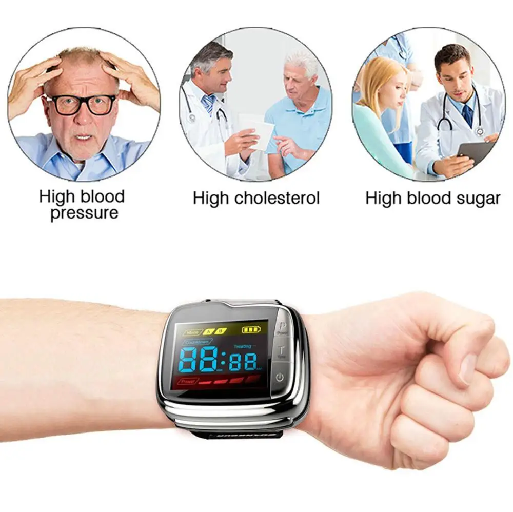 

Tinnitus Laser Therapy Device Medical Weber Medical Laser Watch Therapeutic Diabete Control Acupuncture Watch Laser Otitis Media