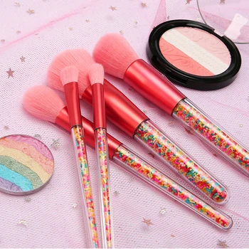 

5pcs/set Candy Makeup Brushes Premium Soft Plastic Handle Blush Eye Shadow Brushes Kit Makeup Cosmetics Tools Maquiagem New