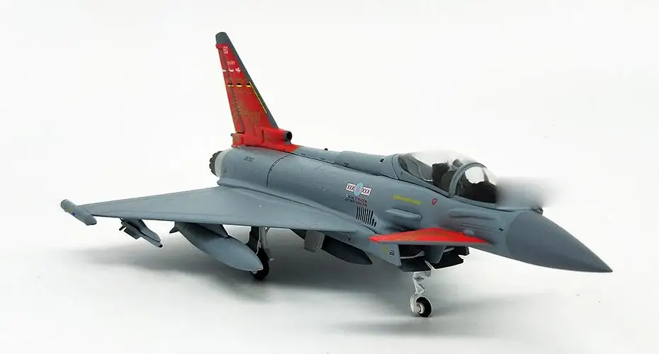 JC Крылья Британский EUROFIGHTER EF2000 №29, оборот в минуту(R) эскадрильи w/металлическая подставка 1/72 литья под давлением
