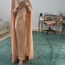 Длинное размера плюс мусульманское вечернее платье для выпускного вечера Дубай женское вечернее платье