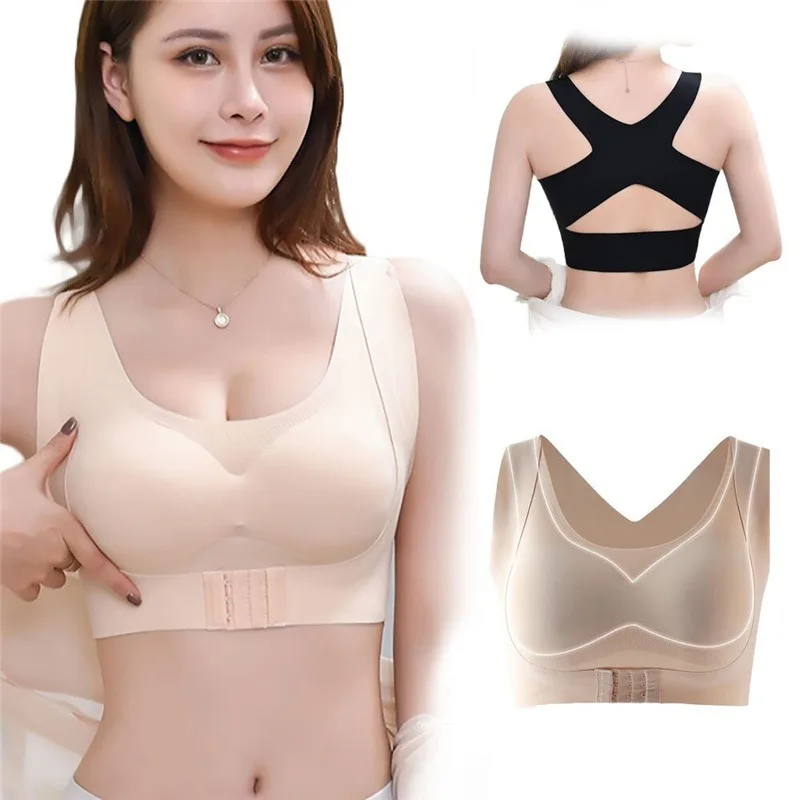 

Posture Corrector Bra Seamless Push Up Bras Breathable Lift Up Bralette Shockproof Sport Hunchback Relief Chest Bra Back Support