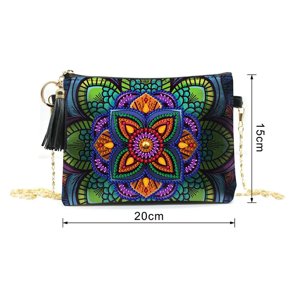 Поделки, специальная форма, алмазная живопись, кошелек на цепочке, сумка на плечо, кожа, женский клатч, сумка для хранения, рождественский подарок для девушки HK05