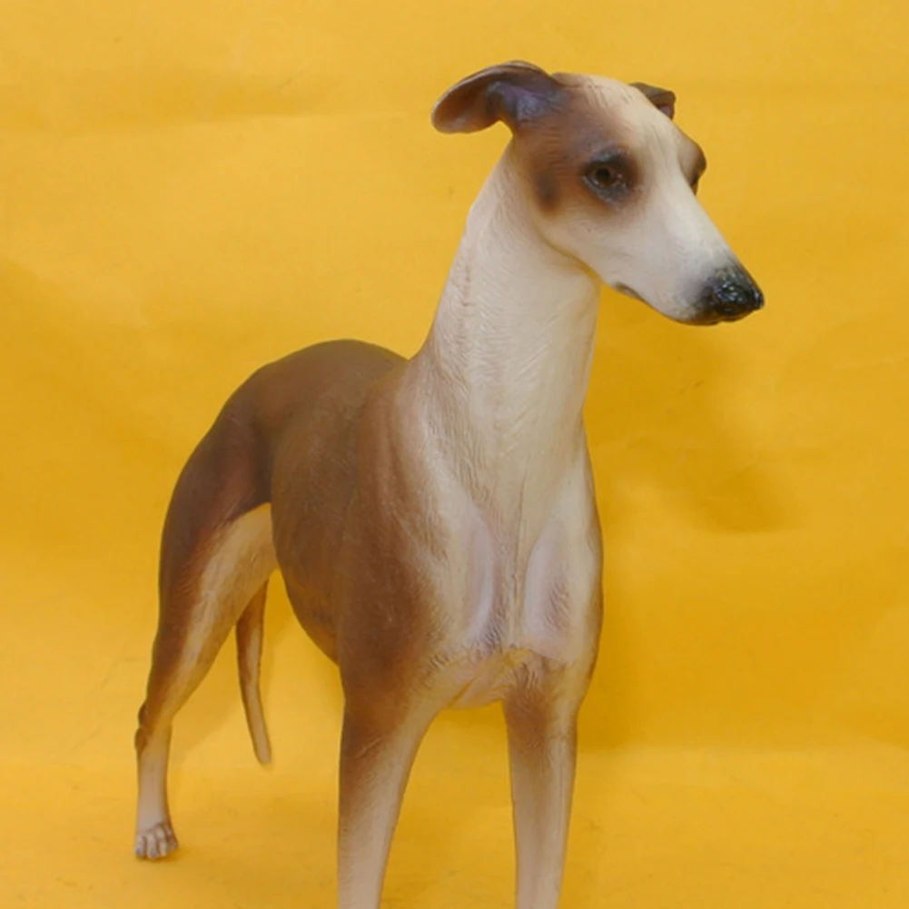 20cm Simulation Greyhound Animal PVC Model Action Figurine Desktop Ornaments Decor Classic Toys for Children Gift Collection animal model toy