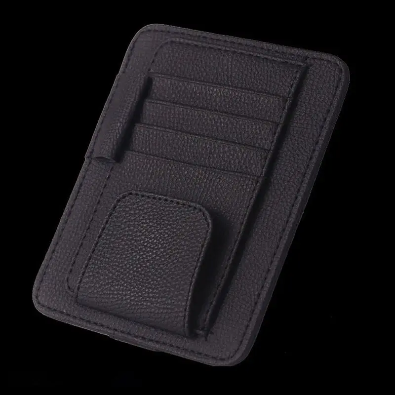 Car Vehicle Sun Visor Sunglasses Eyeglasses Glasses Holder Storage Clip Credit Card Package ID Storage Pen Bag - Название цвета: B