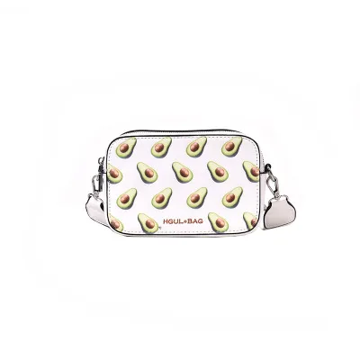 Сумка с фруктовым авокадо, маленькая сумка на плечо в форме коробки, Клубничная сумка через плечо для женщин, модная сумка-мессенджер, bolsa feminina - Цвет: E