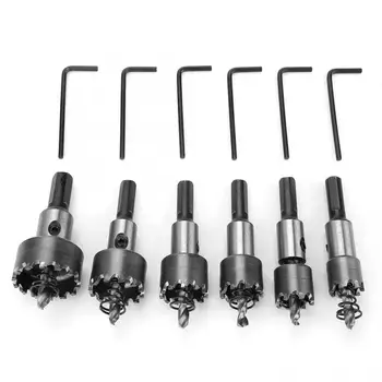 

6PCS 16-30mm Multi-tooth Cemented Carbide Hole Saw Bit Metalworking Cutter Tool Metalworking Cutter