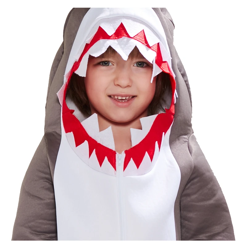 Новое поступление серый костюм акулы карнавальный на Хэллоуин для детей костюмы