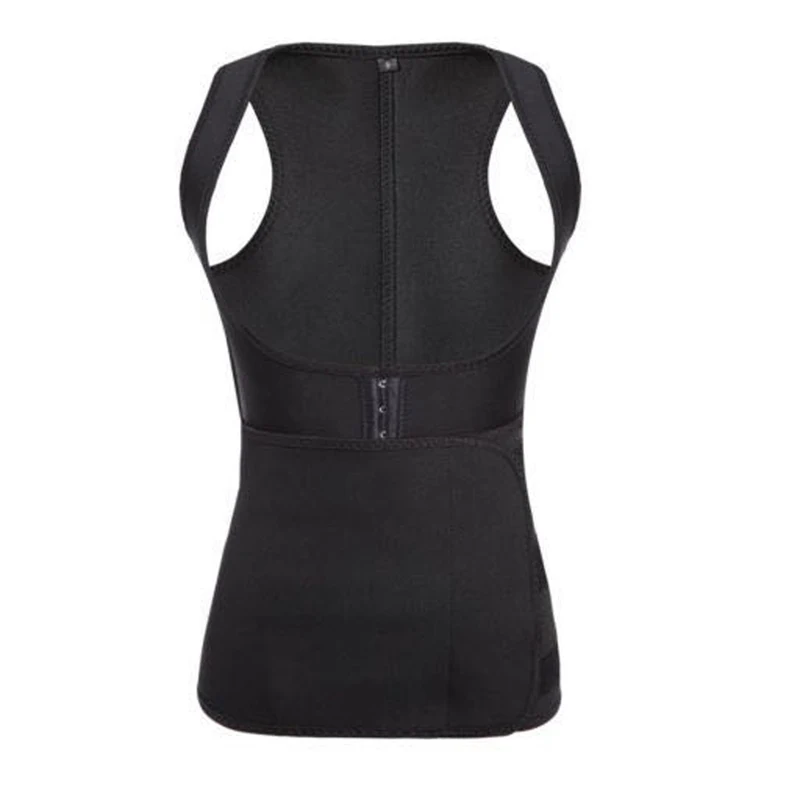 black-2 Sfit женский жилет для похудения, пояс для похудения, неопреновый жилет для похудения с регулируемой талией - Цвет: black-2