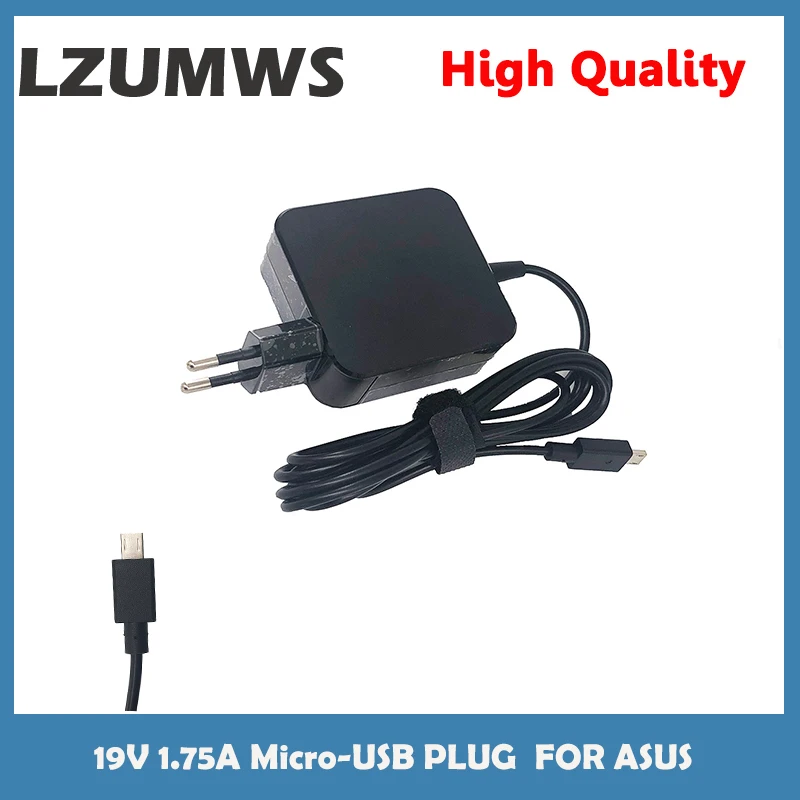 Promoción Adaptador de corriente para portátil Asus, cargador de 19V, 1,75 a, 33W, micro-usb, para Eeebook X205T, X205TA, E202, E202SA, E205SA, TP200S, A3050 YDwpegOe8V3