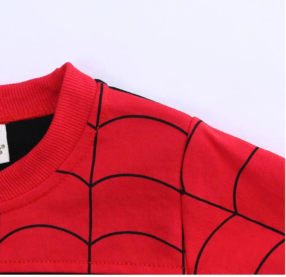 Комплекты из 3 предметов комплект одежды для мальчиков «Человек-паук», спортивный костюм, свитер с капюшоном одежда для детей 3, 4, 5, 6, 8 лет, одежда для костюмированной вечеринки «Человек-паук»