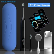 T1 Sonic Electric Toothbrush with LCD Color Screen Waterproof Rechargeable Adult Ultrasonic Automatic Tooth Brushes Set 2021 NEW
